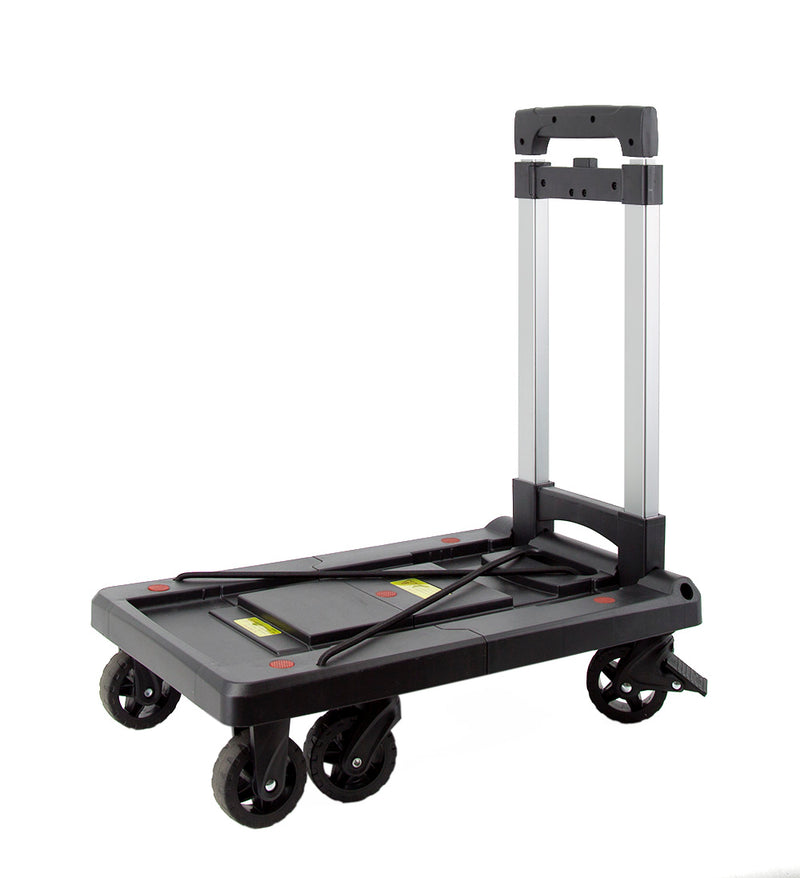 AA Faucet Large Folding 6 Wheels Cart Hand Truck Dolly Push Collapsible w/Brakes (AA-PLCRTLGE-1)