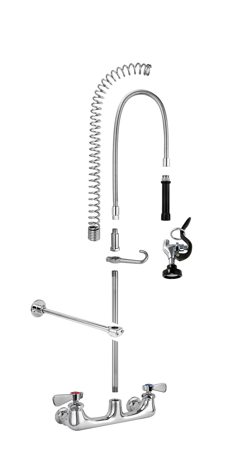 AA Faucet 8-Inch Wall-Mount Pre-Rinse Commercial Duty Faucet (AA-988GT)