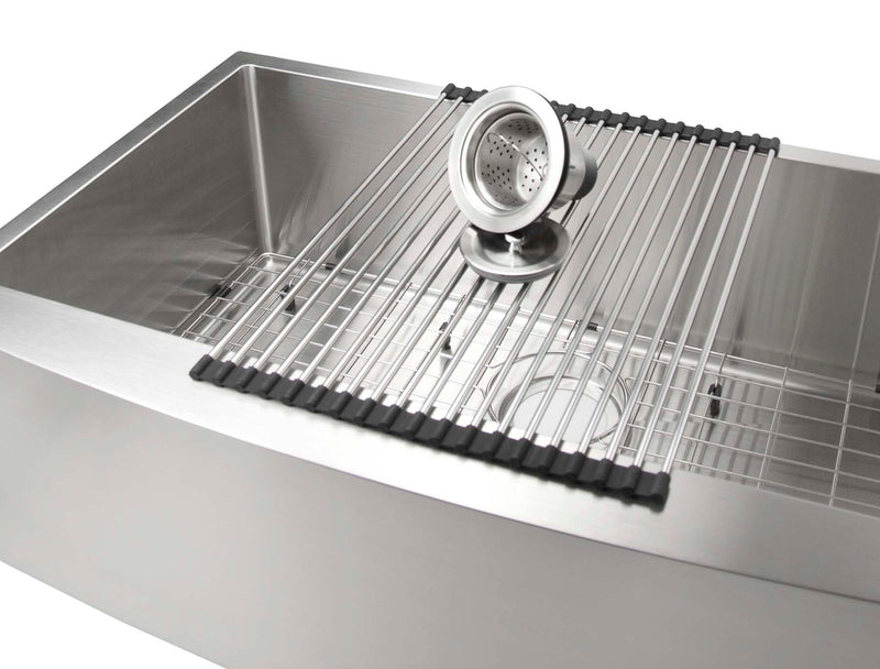 AA Faucet Stainless Steel 33-Inch Apron-Front Single Bowl Farm Sink (AR-3320SR)