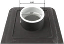 GSW Floor Sink with Dome Strainer, Cast Iron Body & Ceramic Surface 12”W x 12”L x 6”H - Perfect for Restaurant, Bar, Buffet (3” Drain)