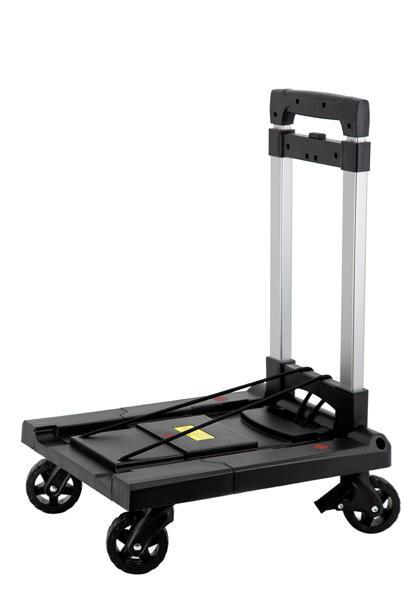 AA Faucet Small Folding 4 Wheels Cart Hand Truck Dolly Push Collapsible w/Brakes (AA-PLCRTSML-1)