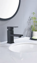 AA Faucet Matte Black Stainless Steel Single Handle Bathroom Faucet (AR-B0033-M)