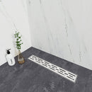 AA Faucet 24-Inch Linear Shower Drain Brushed Stainless Steel (AR-SHWRDRAIN-LN2)