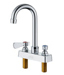 AA Faucet Copper 4-Inch Deck-Mount Faucet w/3-1/2" Gooseneck Spout for Hand Sink (AA-420C)