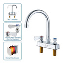 AA Faucet 4-Inch Deck-Mount Faucet w/6" Gooseneck Spout for Hand Sink (AA-422G)