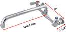 AA Faucet 8-Inch Wall-Mount Commercial Duty Faucet w/6" Spout (AA-706G)