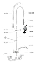 AA Faucet Pre-Rinse Spray Valve Assembly (AA-910G)