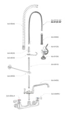 AA Faucet 60 Inch Pre-Rinse hose Assembly with Grid (AA-912G)