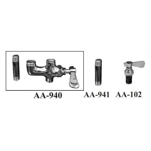 AA Faucet Pre-rinse Add-On Faucet Base Only (No Lead) (AA-940G)