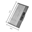 AA Faucet Black Stainless Steel Roll-Up Dish Drying Rack with Utensil Caddy (AR-28CM-BK)