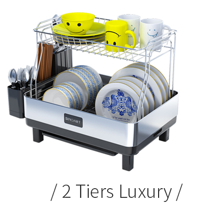 AA Faucet Stainless Steel 2-Tier Dish Drying Rack (AR-2TDISHRK)