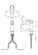 AA Faucet Brushed Nickel Single Handle Bathroom Faucet (AR-D3086-B)