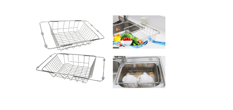 AA Faucet Stainless Steel 2-Tier Over The Sink Dish Drying Rack (AR-OV