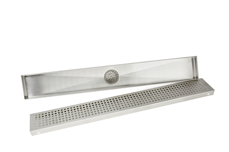 AA Faucet 24-Inch Linear Shower Drain Brushed Stainless Steel (AR-SHWRDRAIN-LN1)