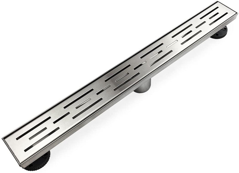 AA Faucet 24-Inch Linear Shower Drain Brushed Stainless Steel (AR-SHWRDRAIN-LN2)
