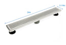 AA Faucet 24-Inch Linear Shower Drain Brushed Stainless Steel (AR-SHWRDRAIN-LN1)