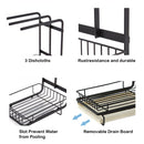 AA Faucet Sponge Holder, Sink Caddy Organizer with Towel Rack (AR-CNTRCDY)