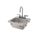 AA Faucet Drop In Hand Sink w/ Lead-free Faucet and Strainer (HS-1317IG)
