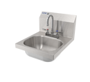 AA Faucet Drop-in Deck Mount Hand Sink with 3-Side Welded Splash Guards (HS-1014IS)