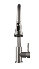 AA Faucet Brushed Nickel Stainless Steel Kitchen Faucet w/High Arc Pull-Down Sprayer (AR-D3411-B2)