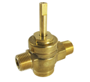 WR-GV Copper Gas Valve with Handle for Commercial Wok Range, ETL Approved, 1/2" NPT X 1/2" NPT 1/2 PSI