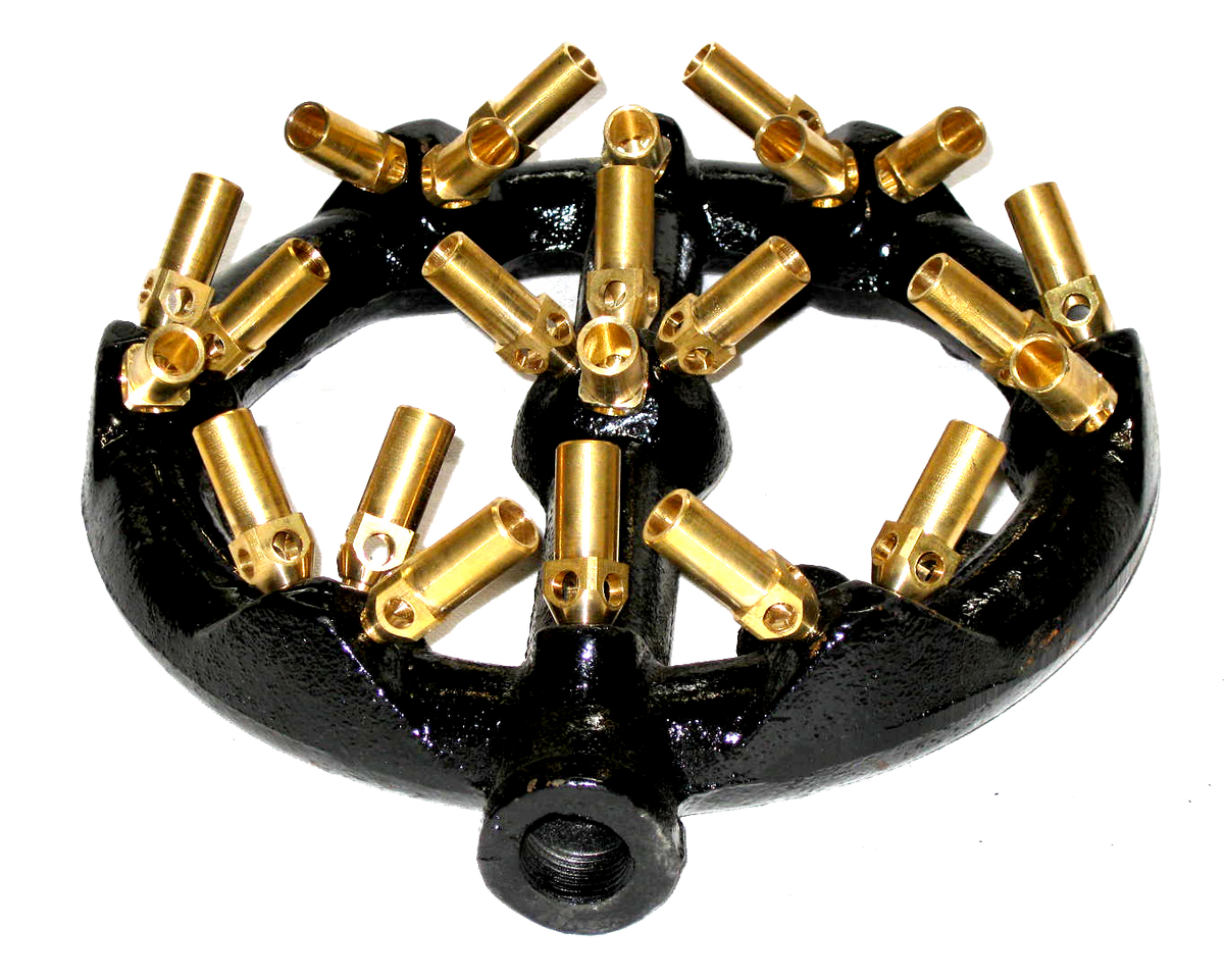 WR-JBR23 Chinese Wok Range 23 Tips Jet Burner, Copper Tips, Cast Iron
