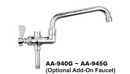 AA Faucet Add On NO Lead Faucet w/ 14" Spout for Pre-Rinse Unit NSF Approved(AA-945G)